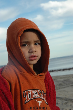 Malachi at the beach