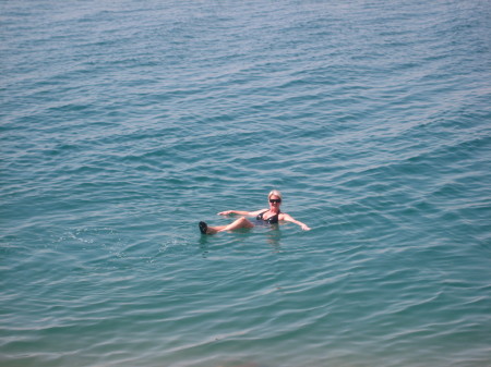 Floating in the Dead Sea 2008