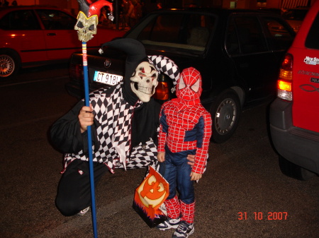 Me and Gianluigi Trick o Treating 2007