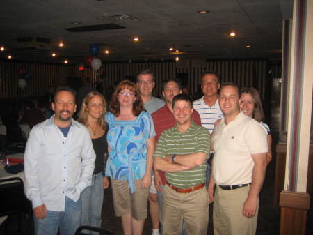 Bowling crew at banquet - June 2008