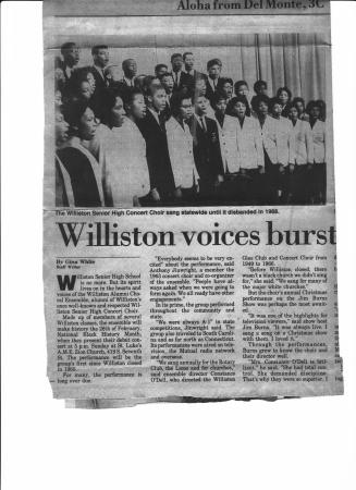 Williston Concert Choir from 1962?