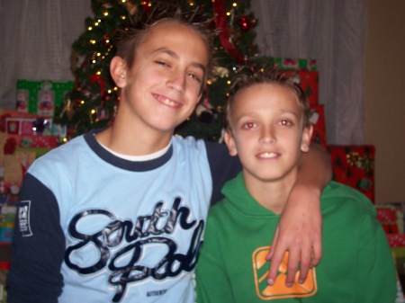 My boys Jacy and Jonathan a few years ago