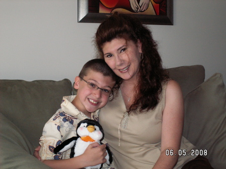 Justin and I on his 10th Birthday 6-6-08