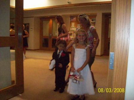 my grandaughter bailey flower girl