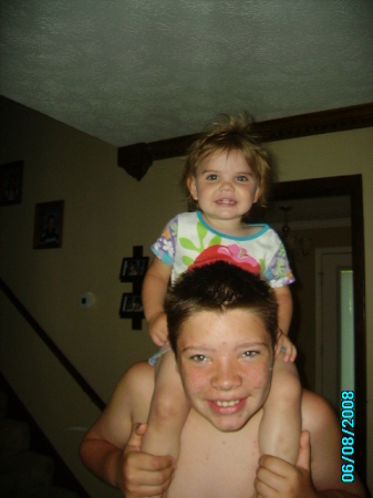 oldest granchild, zack and youngest,Hallee