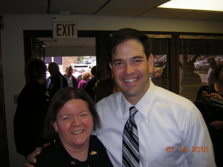 Adelle and Marco Rubio
