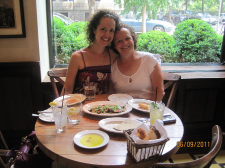 My Birthday..My Daughter Kelly and myself...at Miailino where My Daughter works in the  city.