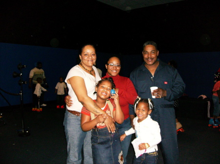 Me, my daughter, her dad, & grandaughters