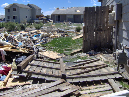 side of my yard 2 days after the tornado