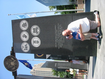 Me & my son at Vietnam Memorial.