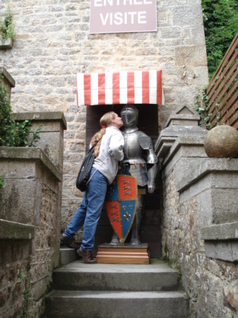 My Knight at Mont St Michael in France