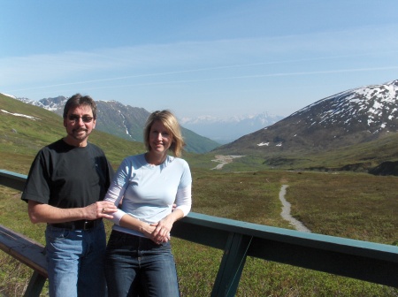 Jackie and me at Hatcher Pass, Palmer Alaska.