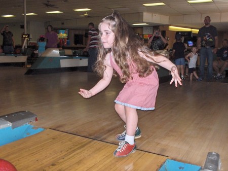 Corinne- first time bowling