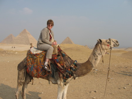 My wife on her Favorite Camel