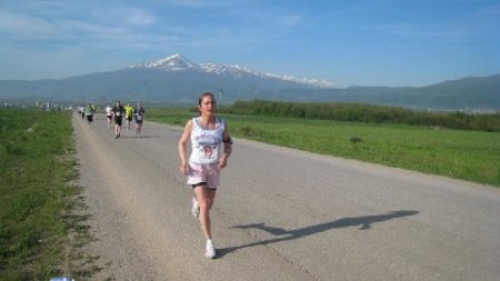 Our daughter in Kosovo 1/2 marathon run