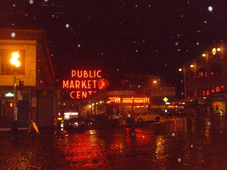 a rainy night in seattle