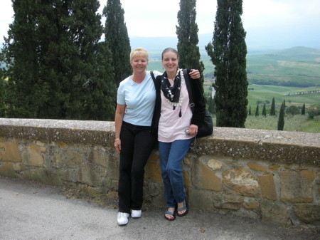 Betty and MA, Pienza, Italy   May 2008