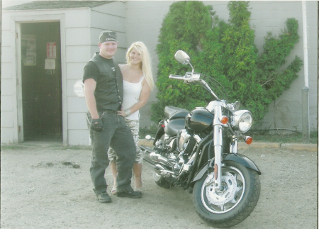 Me, Carrie, and our bike