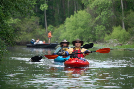 Curt and I on Ebenezer Creek.