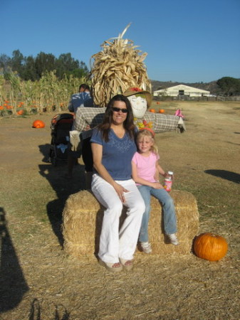 Bree and I at the pumpkin patch 2008