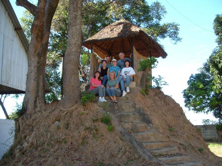 on top of termite mound, Kitwe, Zambia