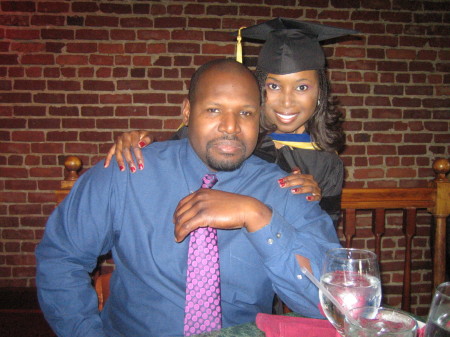 My brother and me at graduation