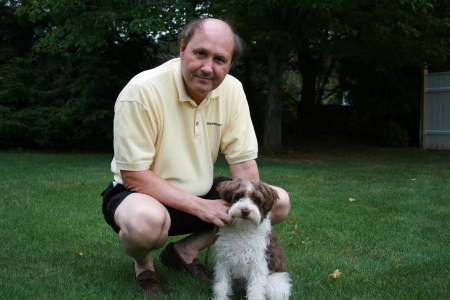 Joe (my husband) and Cooper - June 2011