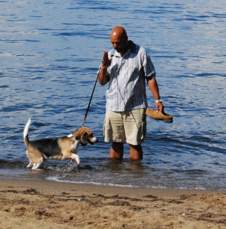 A man and his dog