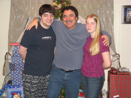 Me and the kids, Xmas 2007