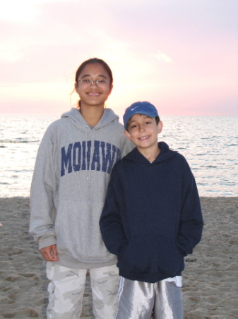 My kids on Cape Cod 2008