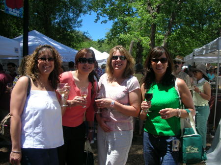 My friends and I at the wine festival