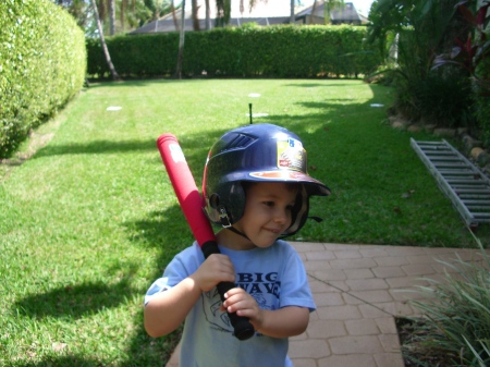 My little baseball player!