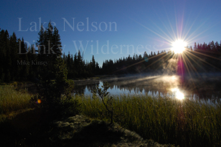 Sun rise at Lake Nelson