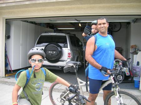 Mountain biking w Daniel and Tristan