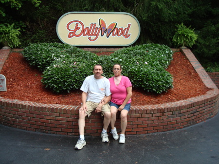 Cheri and I at Dollywood TN.