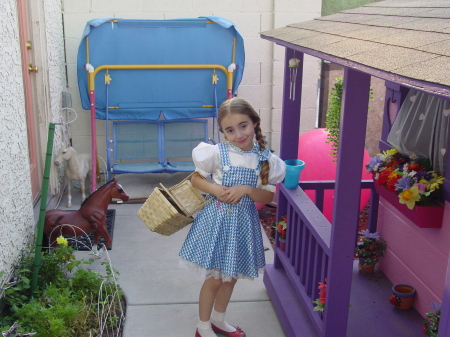 Paulina as Dorothy by her Playhouse