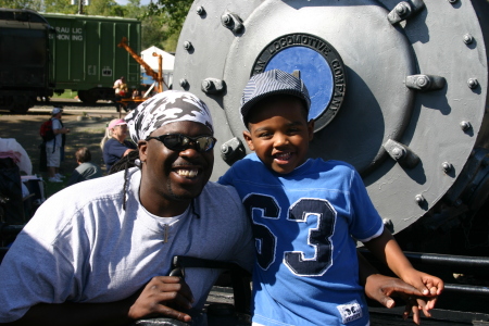 Daddy & Travis at Train Museum