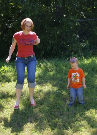 Daughter, Cindy and grandson, Gabe