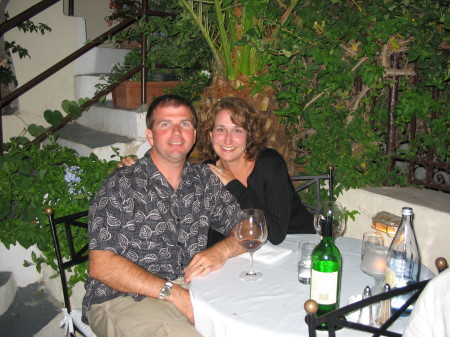 Alvin & I in Santorini, Greece