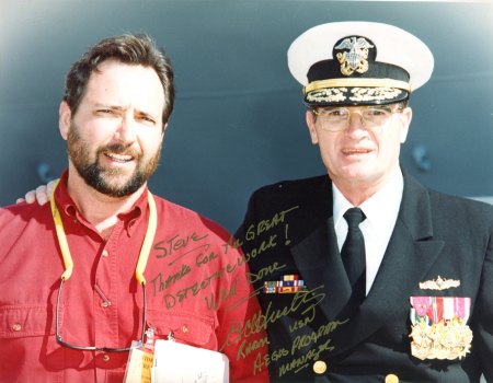 With Rear Admiral Hutchings