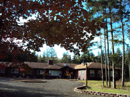 Our home in Poulsbo, WA from the entry gate.