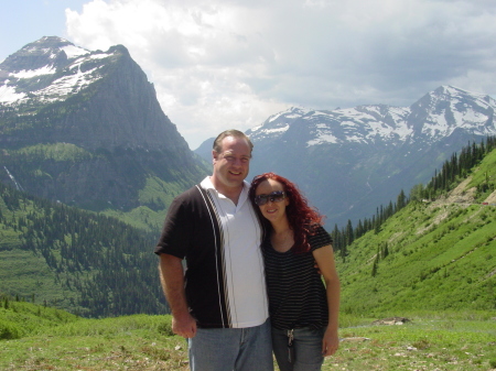 Tom and Sandra at Glacier 2008