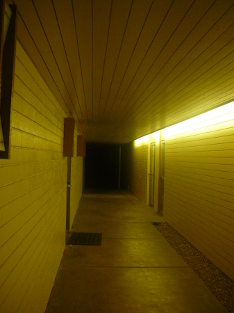 hallway at night