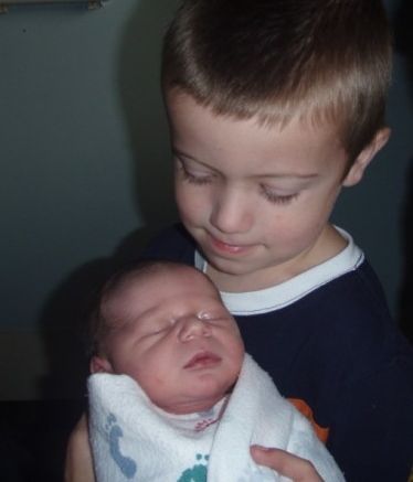 Zyon and new baby brother Zayn