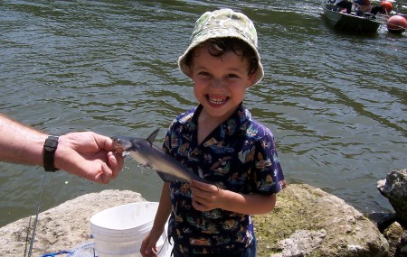 Ryan caught his 1st fish!