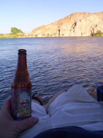 Best seat on the river!  Just outside Yuma, AZ