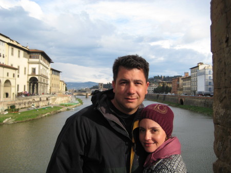 Angela and I in Florence, Italy