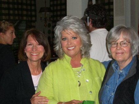 Barbara whooping it up with Paula Dean