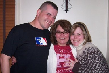 Brother Mike, Mom, and Me