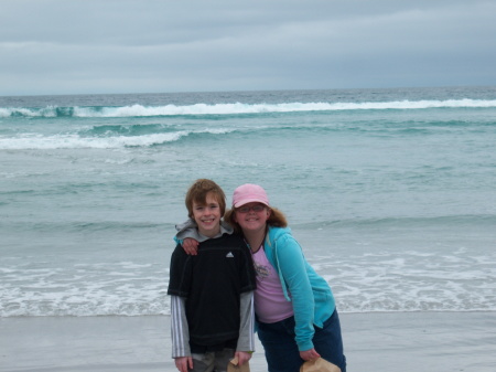 Sarah and Seth on the beach